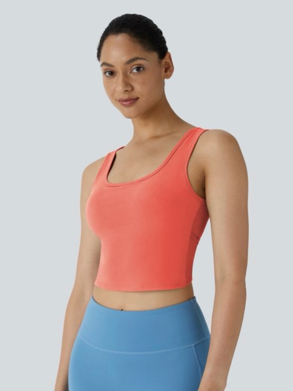 Halara Coral Scoop Neck Crop Tank Top - Women Intimates & Sleepwear